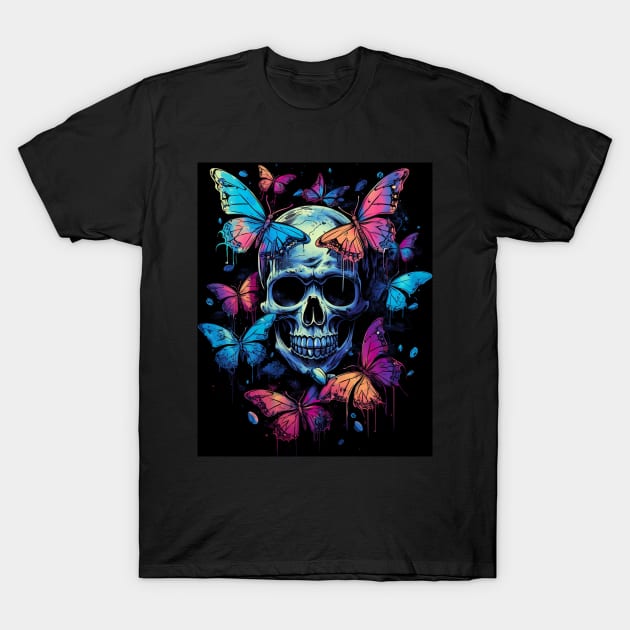 Fairy Grunge Fairycore Aesthetic Skeleton Butterfly Gothic T-Shirt by Spit in my face PODCAST